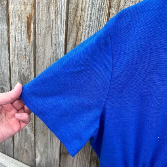 Royal blue dress short sleeve xxxl - Picture 3 of 8